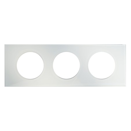 Plaque Verre Kaolin 3 postes Céliane Legrand