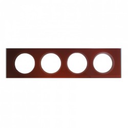 LEGRAND 069474 - Plaque, 4 postes, Verre Carmin, Céliane, Legrand - FC