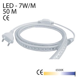 Ruban LED Chantier 7W/ML 220-240V 6500K 50M
