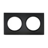 Dooxie Plaque finition 2 postes Noir