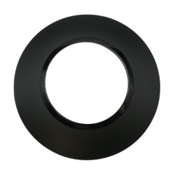 Dooxie Plaque ronde finition 1 poste Noir - 600994