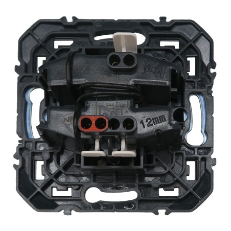 Dooxie Poussoir avec voyant lumineux 6A Noir