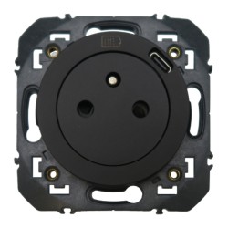 Dooxie Prise de courant + chargeur USB-C Noir - 600541