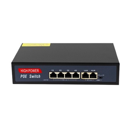 Switch Ethernet POE 4+2 ports 100 Mbit/s