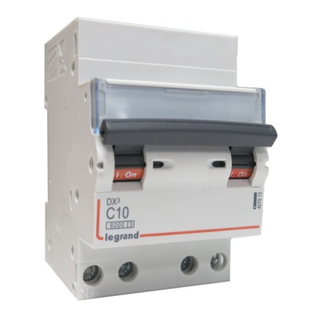 Disjoncteur 4P à vis C10 10A pour peigne