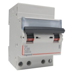 Disjoncteur 4P à vis C20 20A pour peigne - LEGRAND 407915