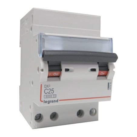 Disjoncteur 4P à vis C25 25A pour peigne