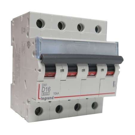 Disjoncteur 4P 4M à vis D16 16A pour peigne