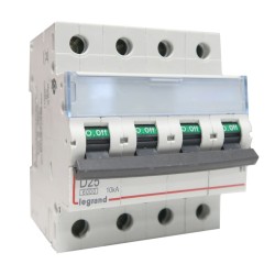 Disjoncteur 4P 4M à vis D25 25A pour peigne - LEGRAND 408119