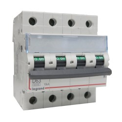 Disjoncteur 4P 4M à vis D63 63A pour peigne - LEGRAND 408123