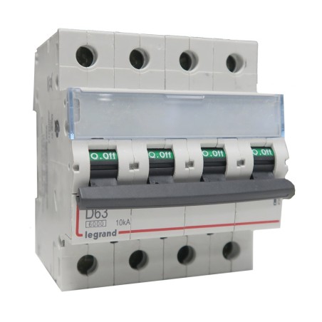 Disjoncteur 4P 4M à vis D63 63A pour peigne