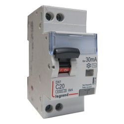Disjoncteur différentiel U+N C20 4,5/6K AC 30mA - LEGRAND 410706