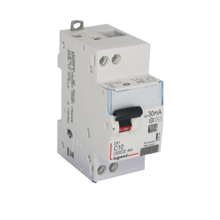 Disjoncteur différentiel U+N C10 4,5/6K AC 30mA