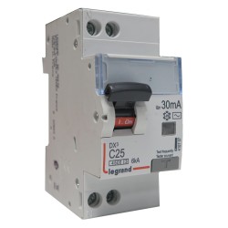 Disjoncteur différentiel à vis U+N C25 AC 30mA - LEGRAND 410707