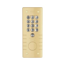 Clavier codé Champagne avec percage T25 - URMET CE20ZC54