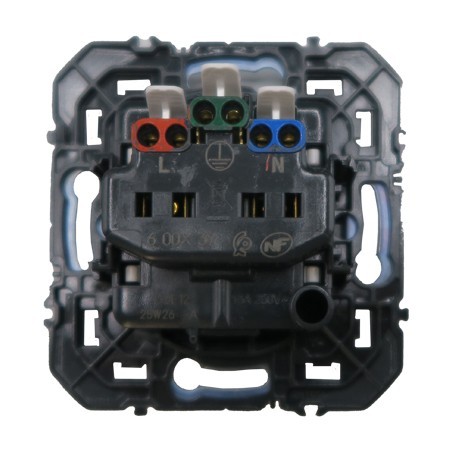 Dooxie Prise de courant à puits 2P Noir