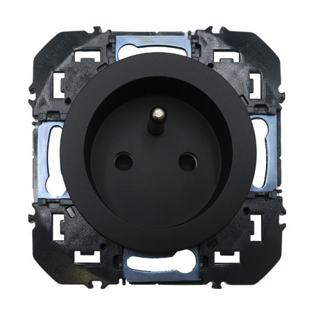 Dooxie Prise de courant à puits 2P+T Noir