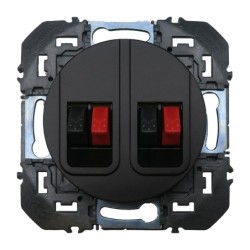 Dooxie Prise haut parleurs double Noir - 600582