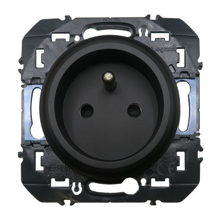 Dooxie Prise de courant rénovation 2P+T 16A Noir