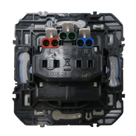 Dooxie Prise de courant rénovation 2P+T 16A Noir