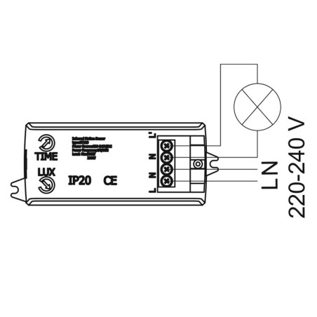 Mini détecteur de mouvement encastrable meuble