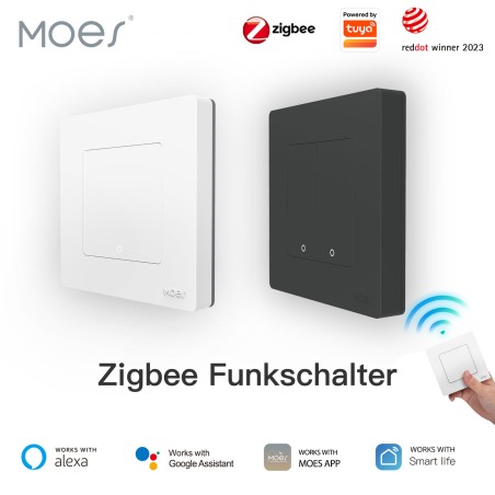 Interrupteur sans fil Zigbee MOES