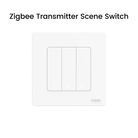 Interrupteur sans fil Zigbee MOES ZT-SR-EU3-WH