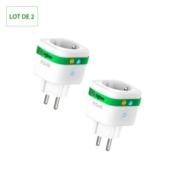 Prise Connecté ZigBee 3.0 avec MC (lot de 2) - NOUS A7Z
