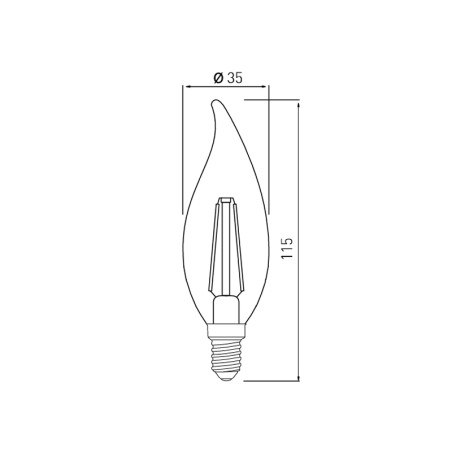 Ampoule LED E14 Smoke 4W 2700K