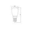 Ampoule E14 LED frigo T22 2W