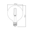 Ampoule Vintage E27 Globe G95 4W