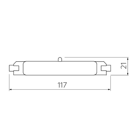 Ampoule LED R7S COB 118mm 9W 4000K blanc neutre 900lm