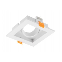 Spot encastrable carré blanc orientable IP20 Rubio 20W max