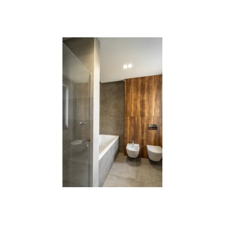 Spot encastrable carré double blanc GTV