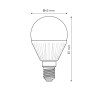 Ampoule LED E14 Ball 10W 4000K blanc neutre 1000lm