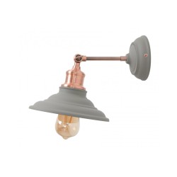 Applique murale moderne Loret simple gris E27 40W max