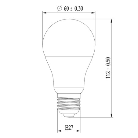 Ampoule LED Dimmable E27 12W