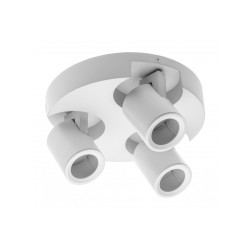 Plafonnier à spot GU10 triple blanc GTV Blink