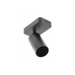 Plafonnier à spot simple Santo Bis noir GU10 20W max