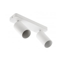 Plafonnier à spot double Santo Bis blanc GU10 20W max