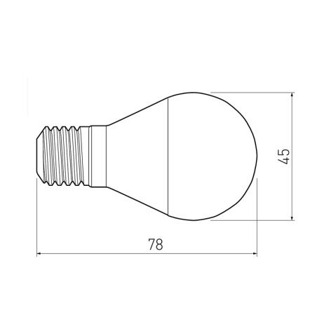 Ampoule LED E27 Ball G-Tech 6W
