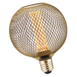 Ampoule Deco grille OR E27 3,5W 1800K blanc très chaud