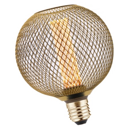 Ampoule Deco grille OR E27 3,5W 1800K blanc très chaud