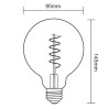 Ampoule Deco SPIN G95 E27