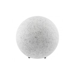 Boule lumineuse jardin granit Diam. 38cm pour ampoule E27