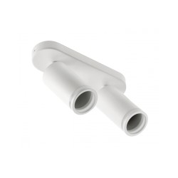 Plafonnier à spot double GTV SOLIS Blanc GU10 50W max