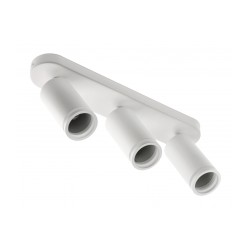 Plafonnier à spot triple GTV SOLIS Blanc GU10 50W max