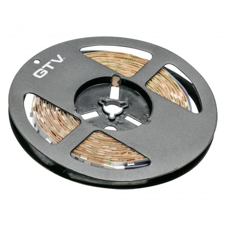 Ruban LED RGB multicolore 12V W/m IP20 5 mètres - GTV LD-RGB-150-20