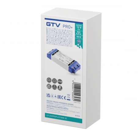 Transformateur LED - Driver 100W 12V DC - GTV LD-ZASPROPLUS100W-30