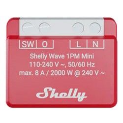 Micromodule Z-Wave LR contact 8A - SHELLY WAVE 1PM MINI